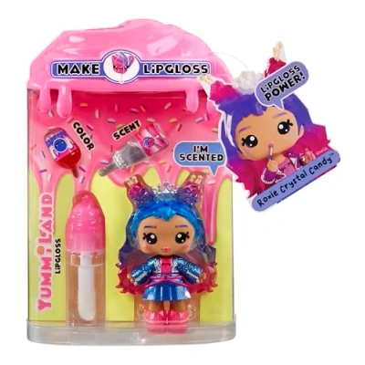 Afbeelding van Yummiland Lip Gloss Doll Roxie Crystal Candy Inclusief DIY Kit, Geschikt Voor Kinderen Vanaf 4 Jaar