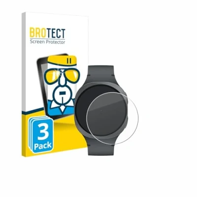 Afbeelding van BROTECT Glas Screenprotector voor Samsung Galaxy Watch 8 (40 mm) Gehard Beschermglas 9H (3 Stuks)