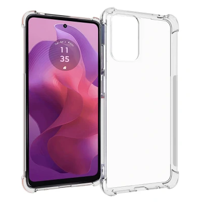 Afbeelding van Motorola Moto G24 Hoesje Siliconen en TPU (zacht) iMoshion Backcover/Softcase Transparant Telefoonhoesje