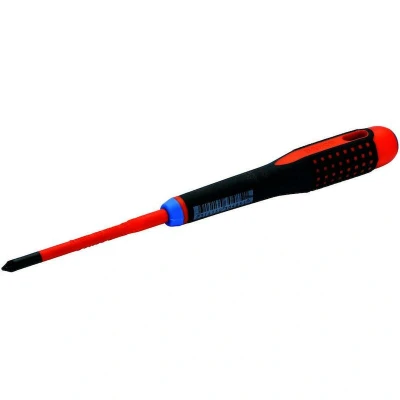 Afbeelding van Bahco Schroevendraaier ERGO™ geïsoleerd VDE driecomponentengreep smal blad combitip 6 mm/PZ2 BE 8720SL