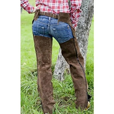 Afbeelding van HKM Western Chaps Basic Bruin L