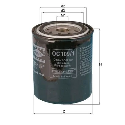 Afbeelding van Knecht Oliefilter OC 109/1