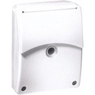 Afbeelding van Esylux cds schemerschakelaar 10a 2300w sensor ingebouwd maakcontact opbouw vertraging 60sec kunststof ip54 wit ral9010 ed10016530
