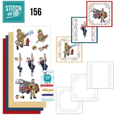 Afbeelding van Stitch and Do 156 Yvonne Creations Big Guys Professions