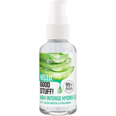 Afbeelding van Essence HELLO, Good Stuff! 48h Intense Hydro gel, make up, foundation, transparant, verzorgend, gladmakend, natuurlijk, gelig, veganistisch, olievrij, voldoet aan onze Clean Beauty Standard (30ml)