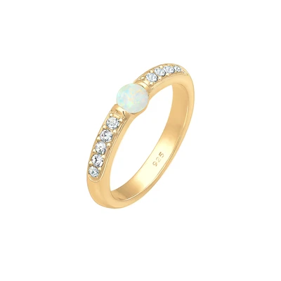 Afbeelding van ELLI PREMIUM Ring goud / transparant
