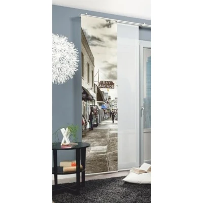 Afbeelding van HOME WOHNIDEEN Paneelgordijn SINGAPORE HxB: 245x60, inclusief bevestigingsmateriaal (1 stuk)