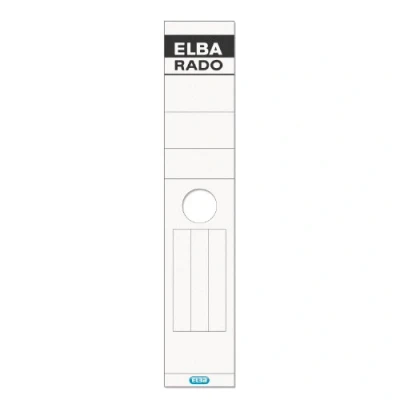 Afbeelding van ELBA rugetiketten &quot;ELBA RADO&quot; lang/breed, wit