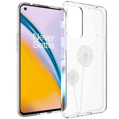 Afbeelding van imoshion hoesje Geschikt voor OnePlus Nord 2 Siliconen Design Wit / Transparant Dandelion
