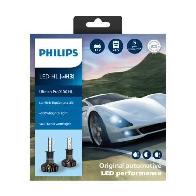 Afbeelding van Philips H3 LED Koplamp 12/24V 20W 2 Stuks