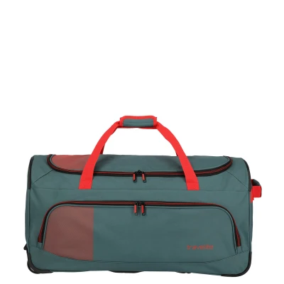 Afbeelding van Travelite Basics Fresh Wheeled Duffle 70cm Green / Orange