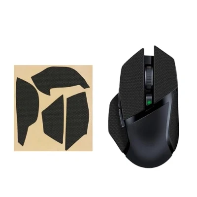 Afbeelding van kwmobile gaming Muis grip tape geschikt voor Razer Basilisk X Hyper Speed Antislip muistape in zwart