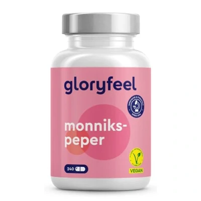 Afbeelding van Monnikspeper Capsules Hooggedoseerd 4:1 Extract van Originele Vitex Agnus Castus 10 mg per Capsule 240 Vegan Laboratorium Getest, Veganistisch zonder Toevoegingen Made in Germany