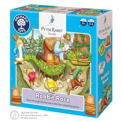 Afbeelding van Peter Rabbit™ Rabbit Race Game By Orchard Toys Official Beatrix Potter spel, matching en geheugenspel voor kinderen vanaf 3 jaar. Verjaardagscadeau