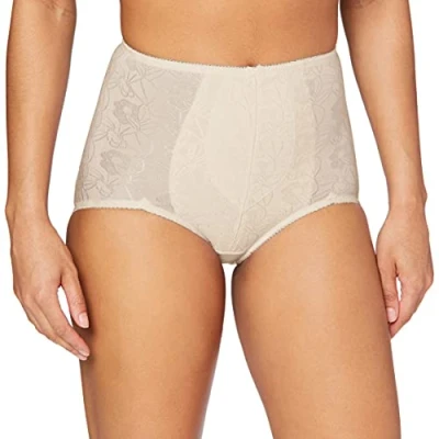 Afbeelding van Sassa Dames Miederslip, Jaquard Boxer Slip, Wit Weiß (Champagner 00300), 38 NL