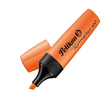 Afbeelding van Pelikan Textmarker 490 Markeerstift Oranje 10 stuks