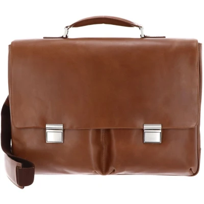 Afbeelding van LEONHARD HEYDEN Leren Afzonderlijke gevallen Business tas met laptopvak Chicago Briefcase 2 Compartments Brown Bruine