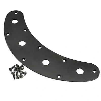 Afbeelding van Musiclily Pro Staal 4 gaats Bass Control Plate voor Music Man stijl Elektrische Basgitaar, Zwart