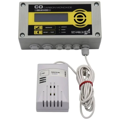 Afbeelding van Schabus GX A1+CO Koolmonoxidemelder Met externe sensor werkt op het lichtnet Detectie van Koolmonoxide