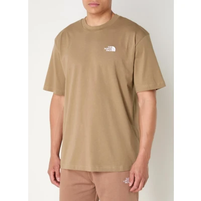 Afbeelding van The North Face Essential Oversize TEE Tshirt basic, Heren, Maat: Medium, Latte