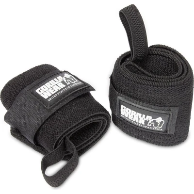 Afbeelding van Gorilla Wear Basic Wrist Wraps Zwart/Wit