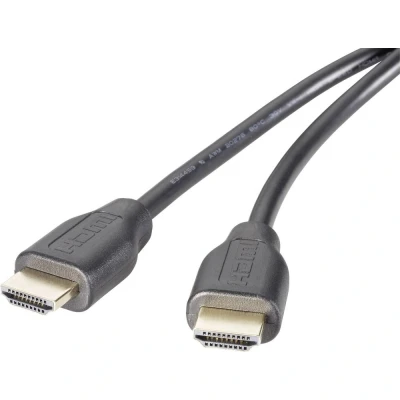 Afbeelding van SpeaKa Professional SP 9001756 HDMI kabel Aansluitkabel A stekker, stekker 1.50 m Zwart 4K UHD, Audio Return Channel (ARC), Vergulde