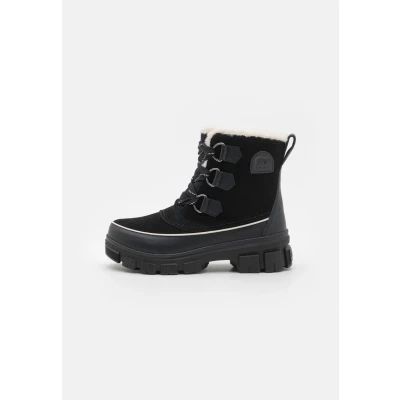 Afbeelding van Sorel Torino WP Snowboots, Dames, Maat: 41, Black Veloursleer