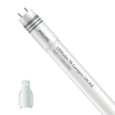 Afbeelding van Philipsilips led buis tweekneeps frost g13 8w 900lm 4000k 40ma straling 240graden wit ip20 dxl 28x600mm 78279500