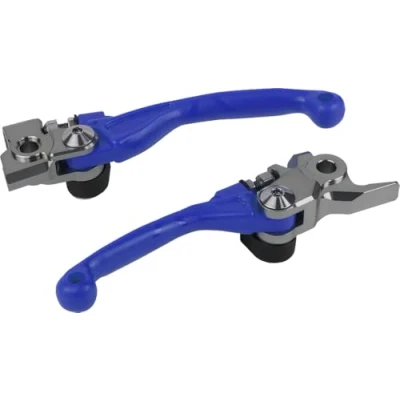 Afbeelding van Polisport Set Klapbare Hendels Yamaha YZ125 YZ250 2015 2023 YZ250F YZ450F 2009 Blauw