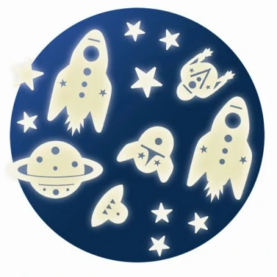 Afbeelding van Djeco glow in the dark ruimte