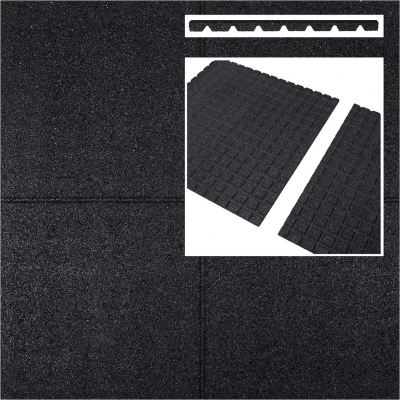 Afbeelding van Intergard Rubberen tegels zwart 1000x1000x65mm prijs per m2