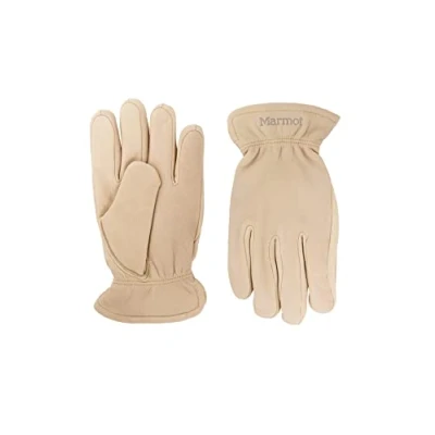 Afbeelding van Marmot Basic Work Glove, gevoerde leren handschoenen, robuuste werkhandschoenen, met sneldrogende binnenvoering, Tan, XS