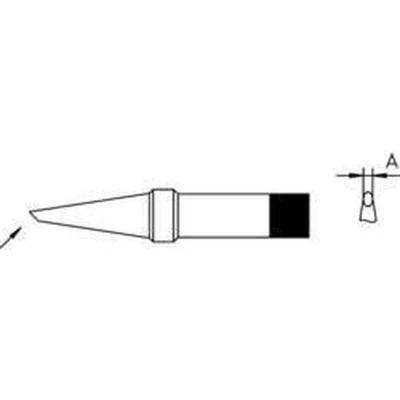 Afbeelding van Weller 4PTAA7 1 soldeerpunt Ronde vorm, afgeschuind Grootte 1.6 mm Inhoud: stuk(s)