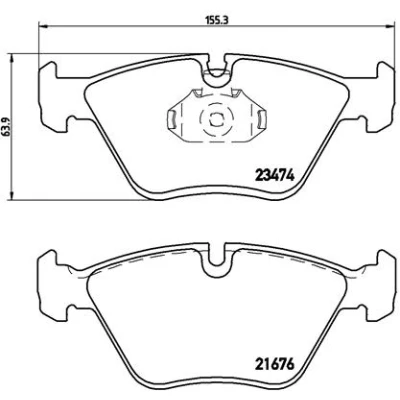Afbeelding van Brembo Remblokset P 06 042