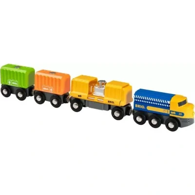 Afbeelding van BRIO Vrachttrein met Drie Wagons 33982