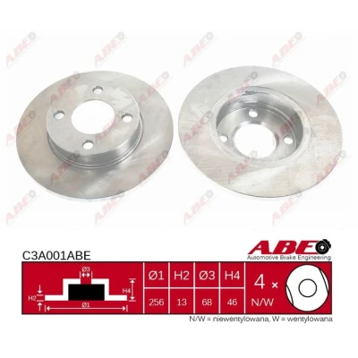 Afbeelding van ABE Remschijven C3A001ABE