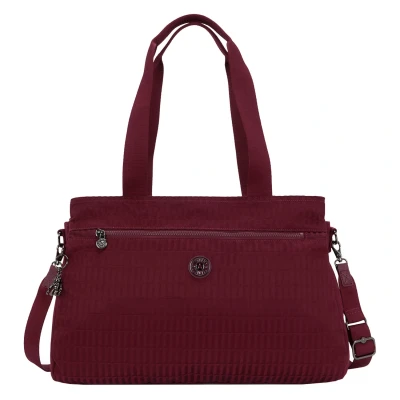 Afbeelding van Kipling Elysia Work e jq maroon tile jacquard