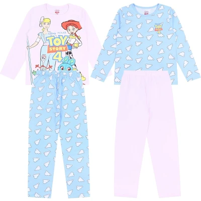 Afbeelding van TOY STORY DISNEY 2 x blauwe en roze pyjama / 122