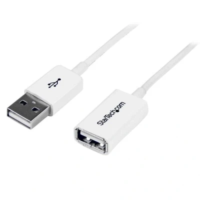 Afbeelding van StarTech.com 3 m witte USB verlengkabel A naar M/F