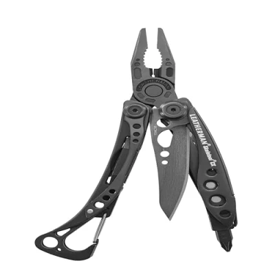 Afbeelding van Leatherman Skeletool CX multifunctionele tool met 7 tools, inclusief tang, draadtang en mes, voor outdoor kamperen, roestvrij staal, onyx