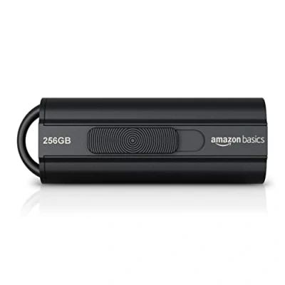 Afbeelding van Amazon Basics USB stick, 256 gb, 3.1, leessnelheid tot 130 MB/s, zwart