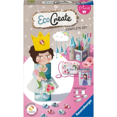Afbeelding van Ravensburger EcoCreate Mini Princesses Hobbypakket Knutselen met oude verpakkingen