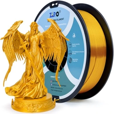 Afbeelding van ZIRO Zijde PLA 1.75 mm filament, Zijdeachtig 3D printer filament van de Serie 1kg, Goud