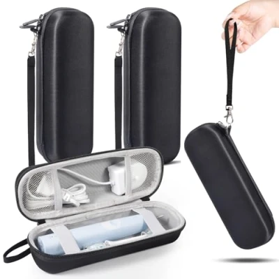 Afbeelding van JAMATA 2 stuks elektrische tandenborstel, reisetui voor Oral B Pro, met netvak, reisetui, elektrisch Braun B/Sonicare, tandenborstelhouder, houder lips,