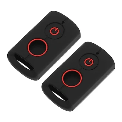 Afbeelding van 2 STKS Knoppen Siliconen Afstandsbediening Sleutel Shell Compatibel met YAMAHA NVX155/QBIX/AEROX/JAUNS/XMAX300 Motorfiets Sleutelhanger Case Beschermende Cover Behuizing