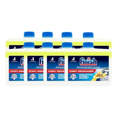 Afbeelding van 8x Finish Vaatwas Reiniger Lemon Sparkle 250ml