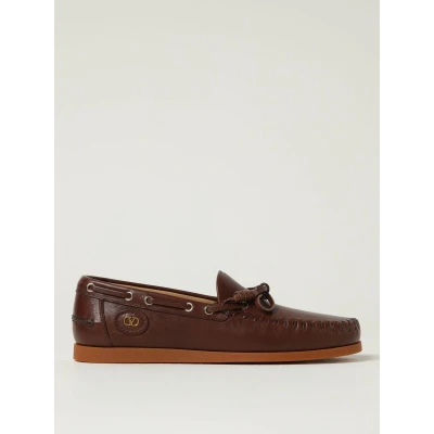 Afbeelding van Leather Moccasins with Lace and Eyelet Detailing for Classic Style