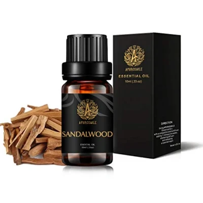 Afbeelding van aromatherapie sandelhout essentiele olie, 100% pure 0,33oz olie voor DIY, 10ml room spray
