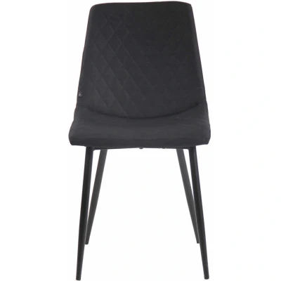Afbeelding van CLP Set van 4 eetkamerstoelen Telde Stof Zwart