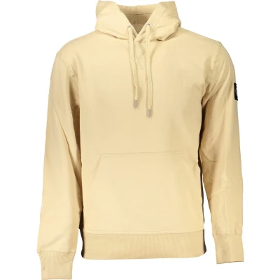 Afbeelding van Calvin Klein Jeans Badge Hoodie Sweater, Heren, Maat: Large, Warm sand